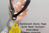 Sheep And Goats Neck Tags with belt