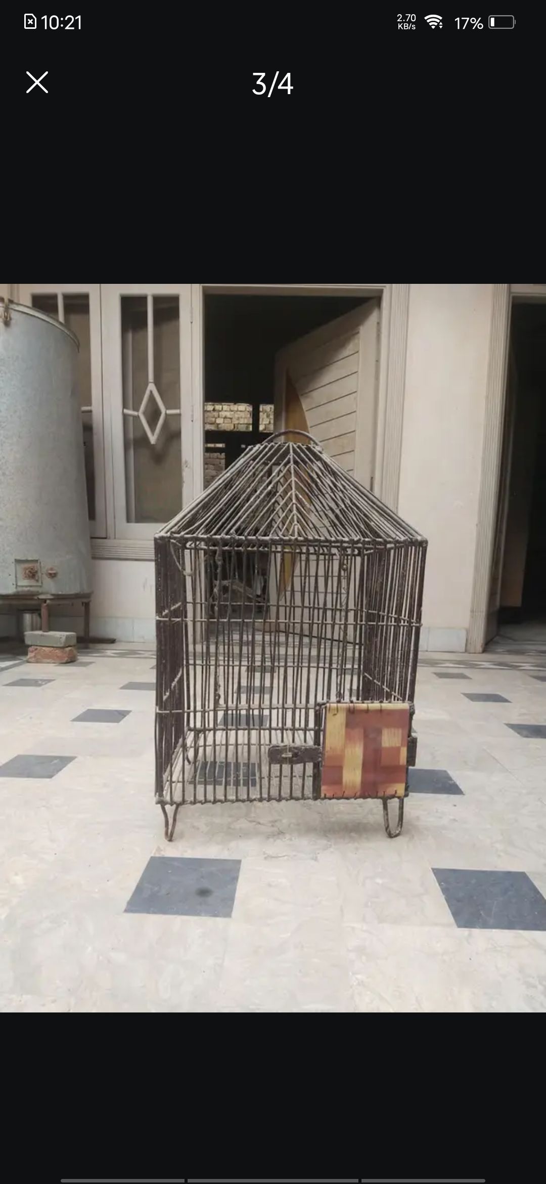 Parrot cage